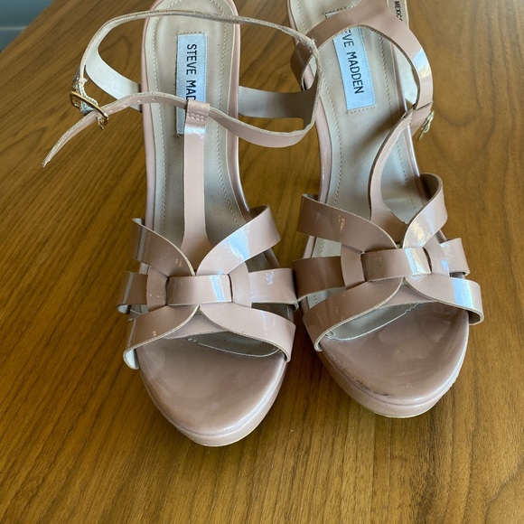 Steve Madden Nude Platform Heels - Picture 2 of 5